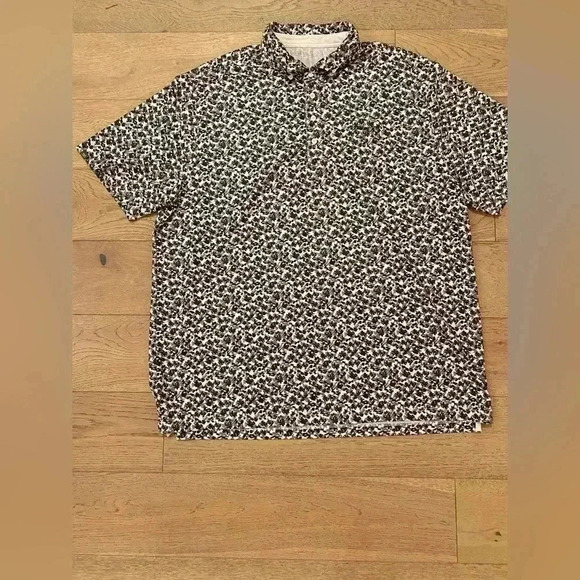 Matte Grey Mens Polo Shirt Grey Blue White 2X-Large - Picture 1 of 7